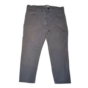 Carhartt Rugged Flex Relaxed Fit Rigby Canvas Work Pants 44 Gray Utility Stretch